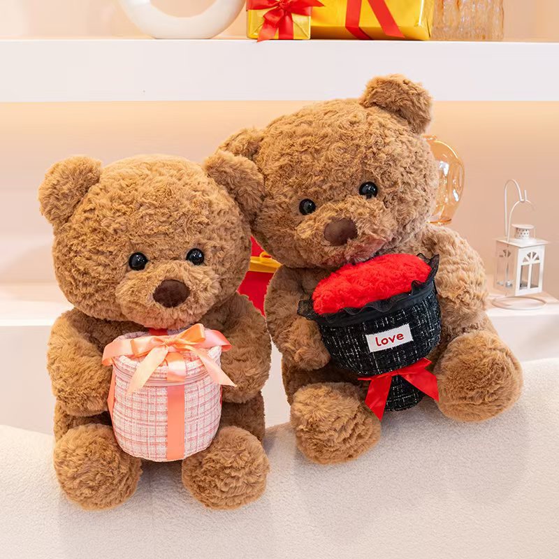 Valentine's Day Gift Bear Doll with Rose
