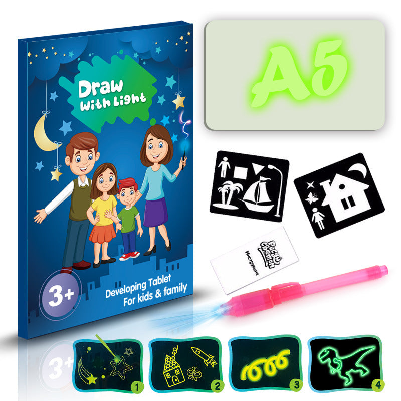 3D Magic Drawing Pad - Educational Light-Up Sketchpad for Kids