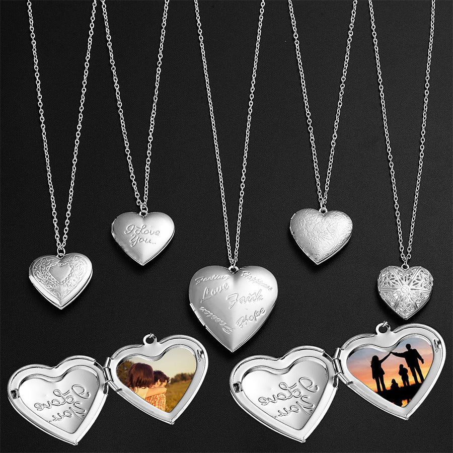 Personalized Heart Photo Necklace
