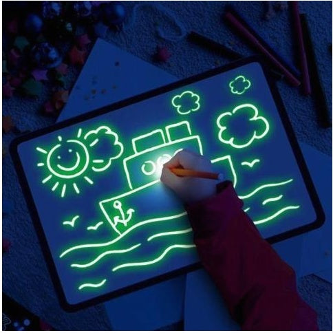 3D Magic Drawing Pad - Educational Light-Up Sketchpad for Kids