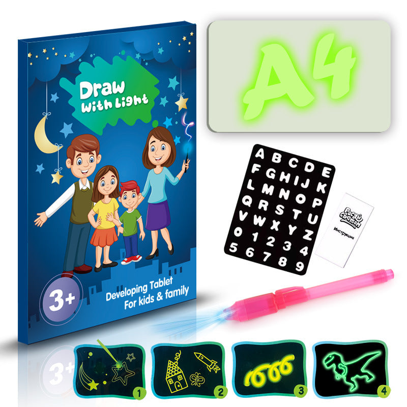 3D Magic Drawing Pad - Educational Light-Up Sketchpad for Kids