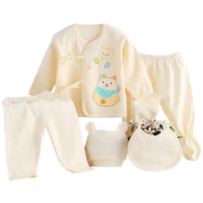 5-Piece Newborn Baby Clothing Set (0-3 Months)