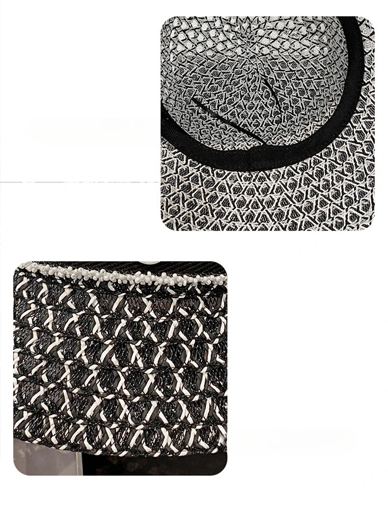 Women's Breathable Bucket Hat - Diamond Pattern Fisherman Hat