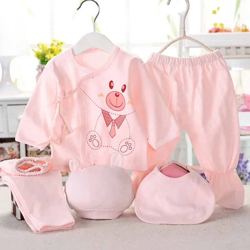 5-Piece Newborn Baby Clothing Set (0-3 Months)