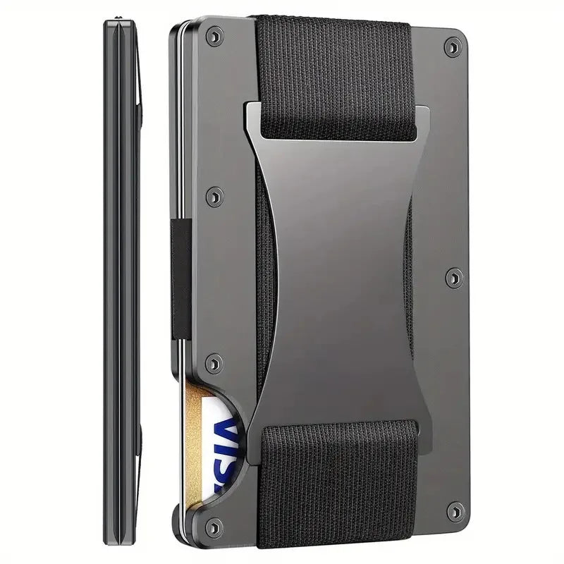 RFID Aluminum Card Holder Wallet - Slim Travel Purse