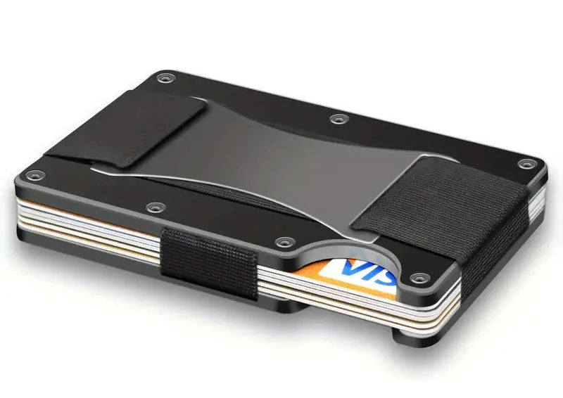 RFID Aluminum Card Holder Wallet - Slim Travel Purse