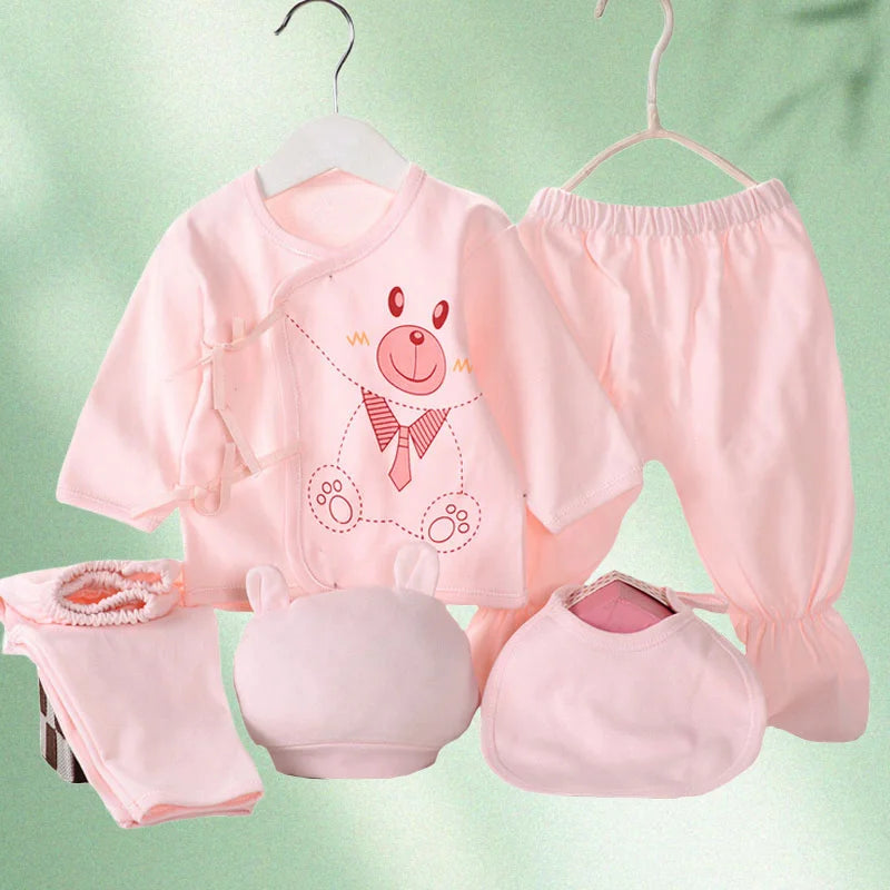 5-Piece Newborn Baby Clothing Set (0-3 Months)