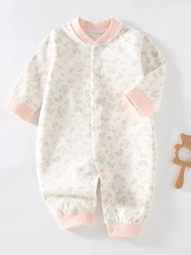 Cotton Baby Bodysuit - Long Sleeve Romper