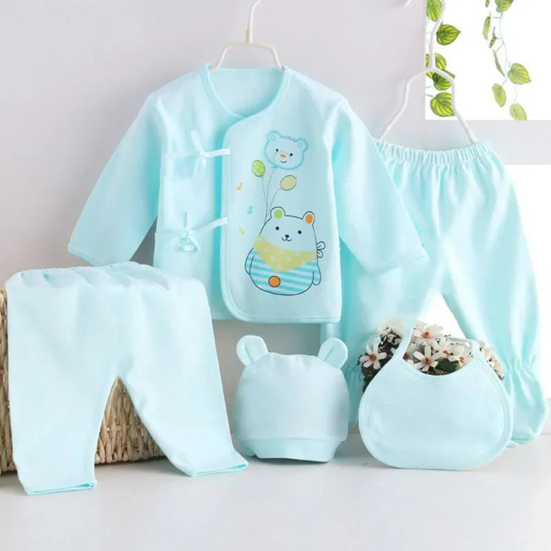 5-Piece Newborn Baby Clothing Set (0-3 Months)