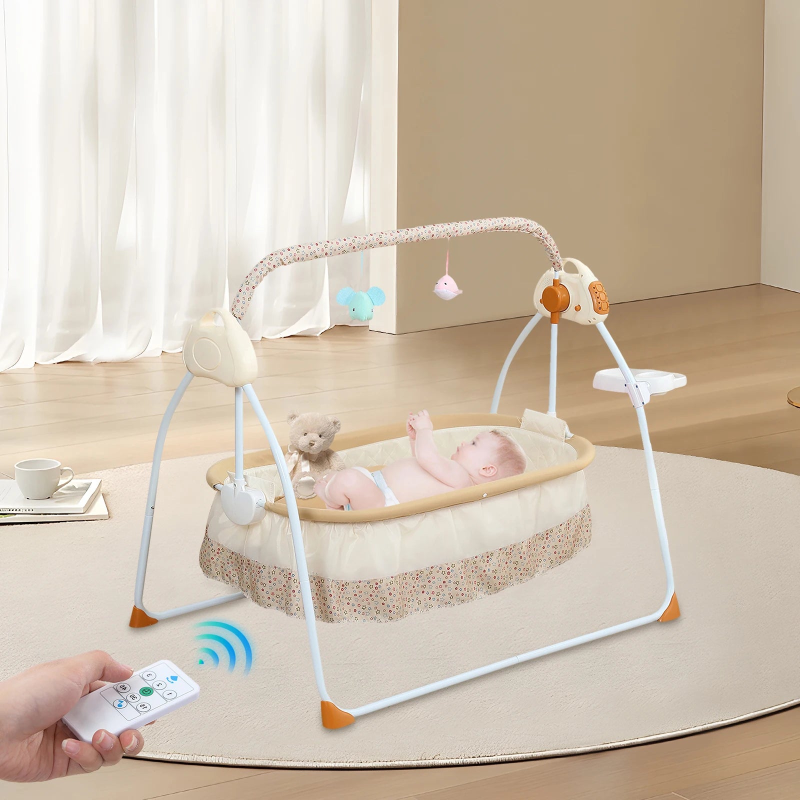 Bluetooth Baby Rocking Bassinet