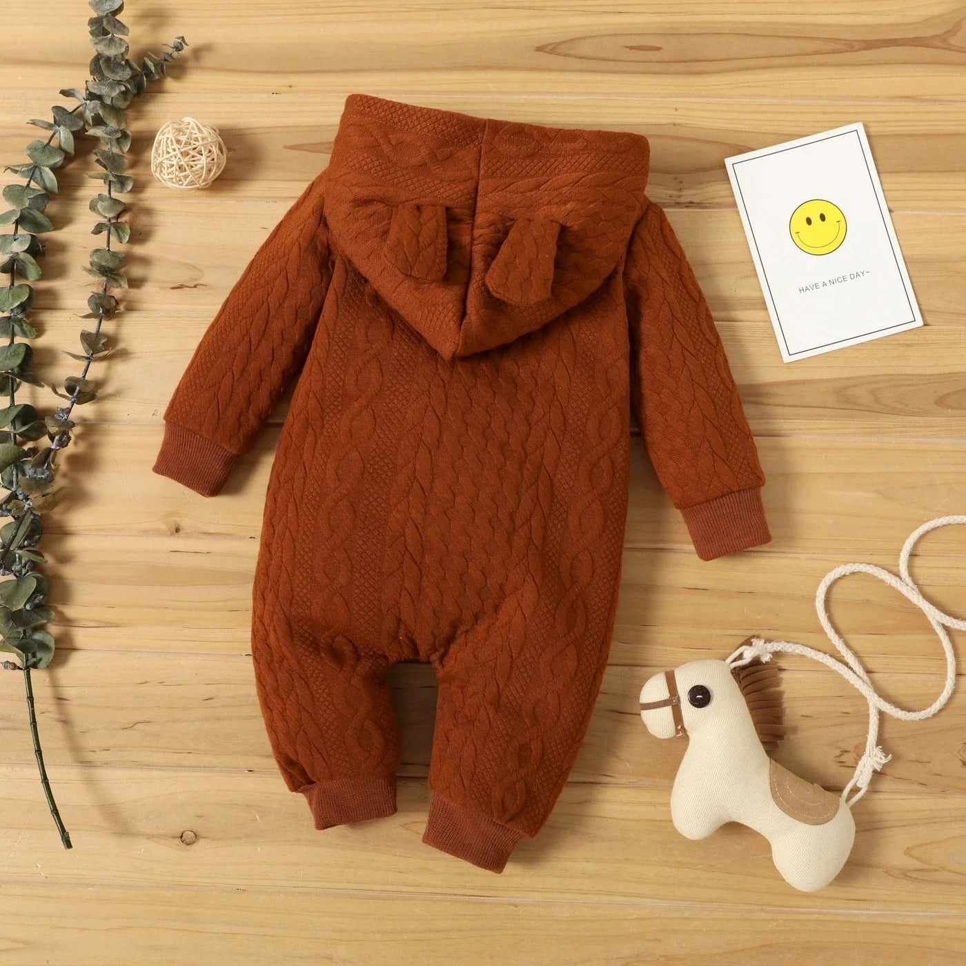 Hooded Baby Romper