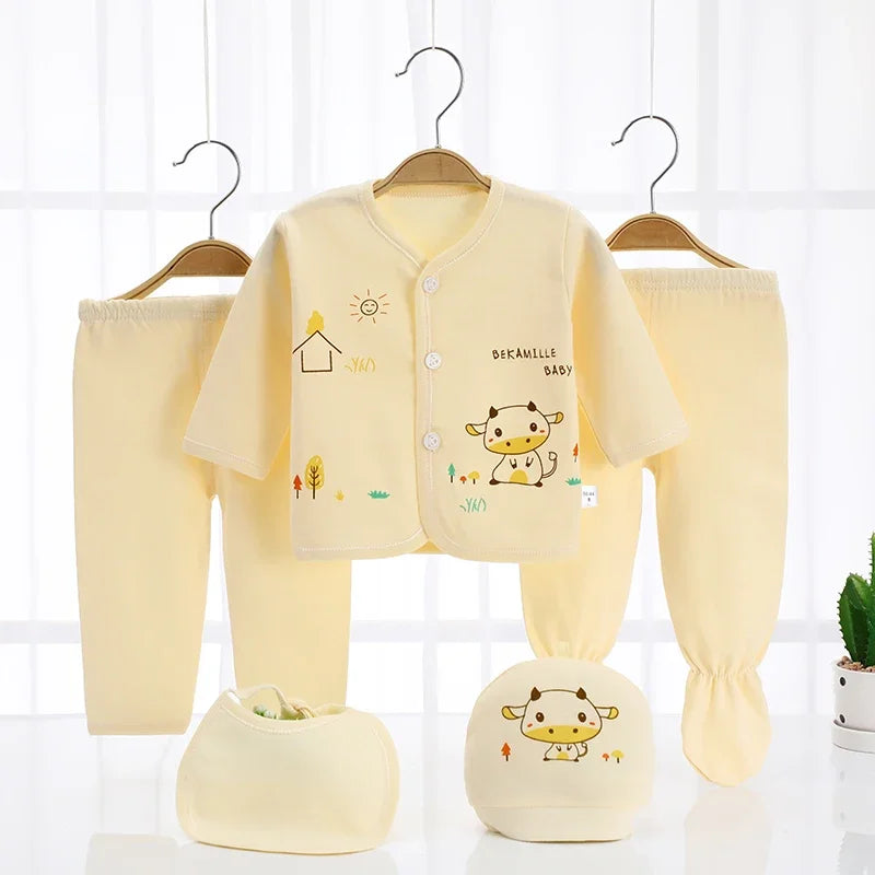 5-Piece Newborn Baby Clothing Set (0-3 Months)