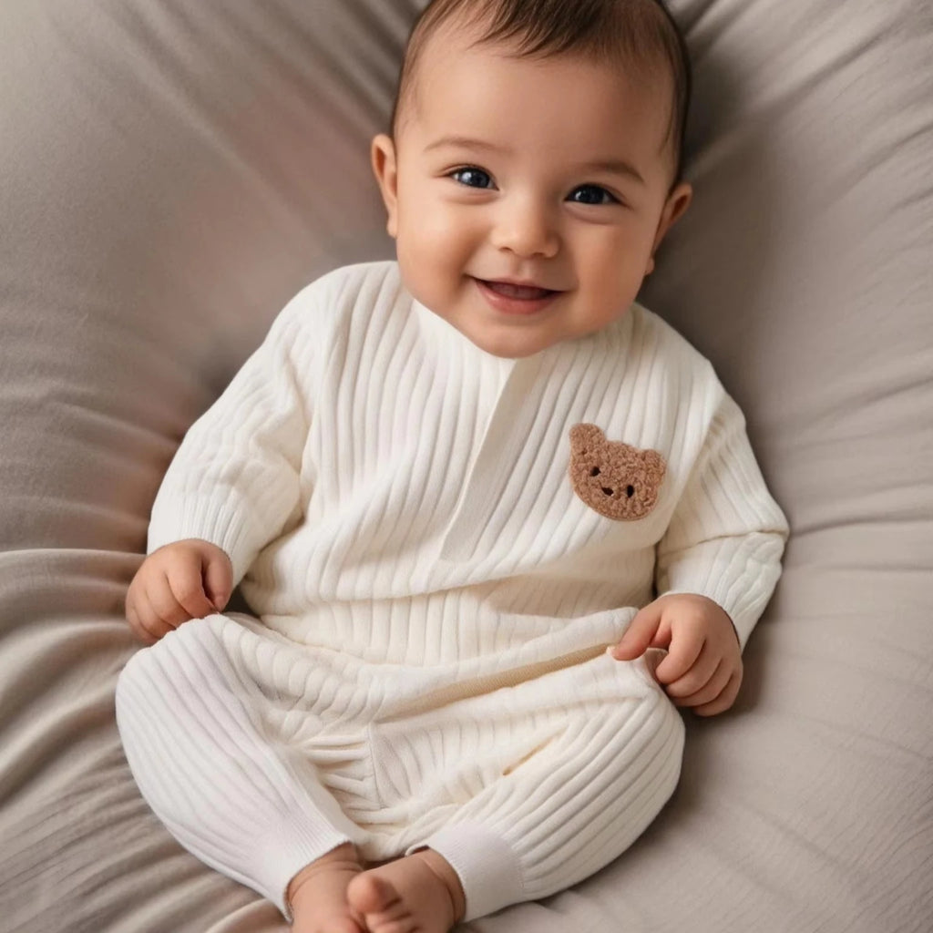 Cotton Baby Bodysuit - Long Sleeve Romper