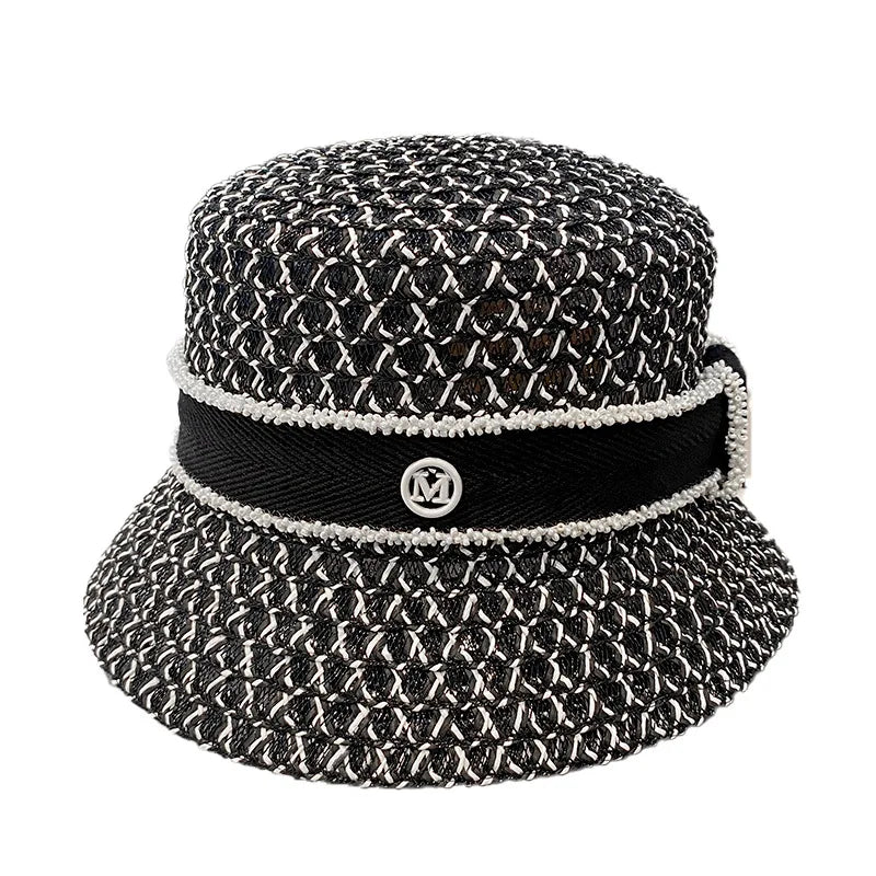 Women's Breathable Bucket Hat - Diamond Pattern Fisherman Hat