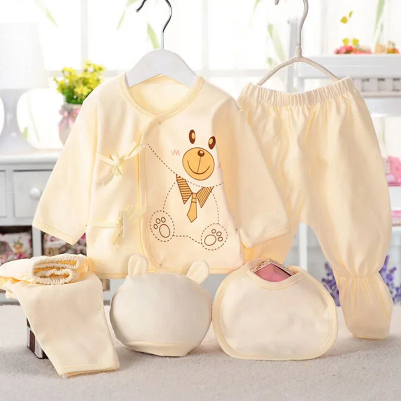 5-Piece Newborn Baby Clothing Set (0-3 Months)