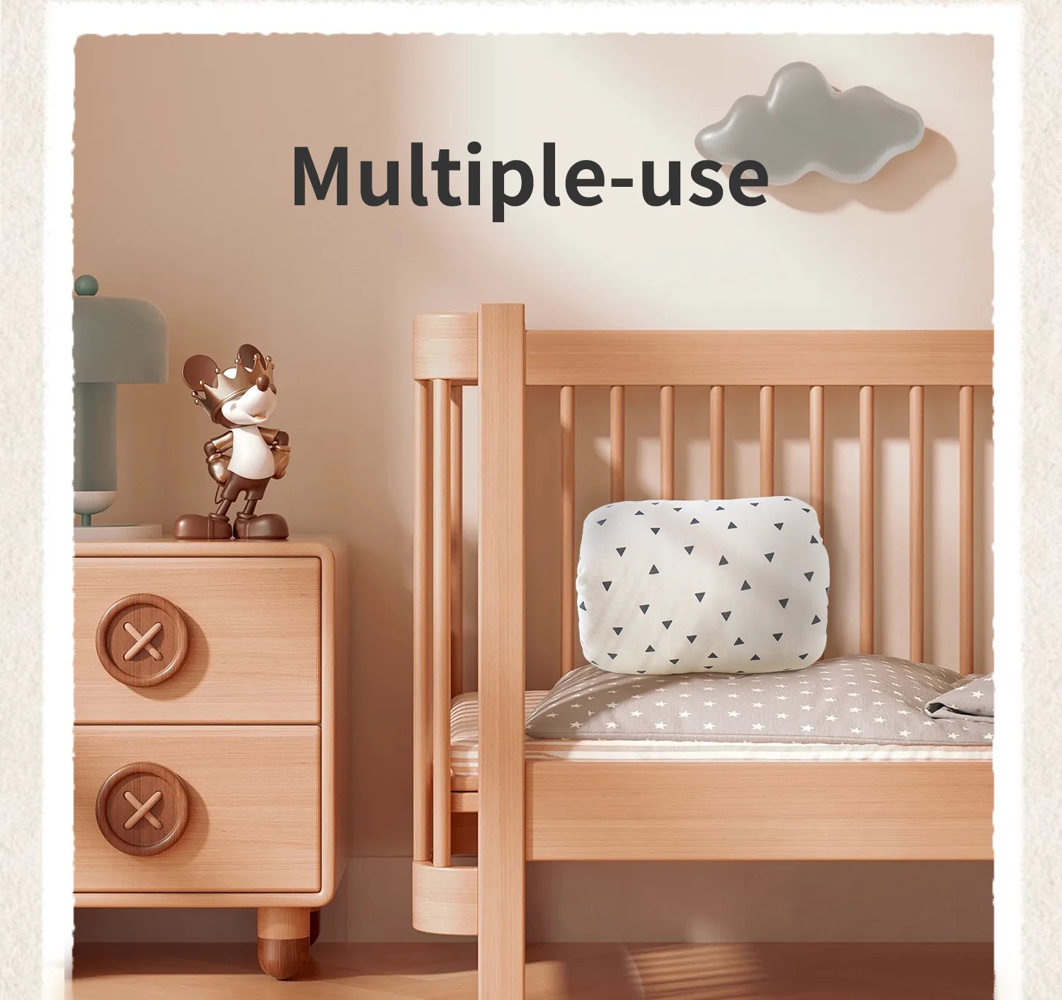 Baby Nursing Pillow - Pure Cotton Breastfeeding Arm Support