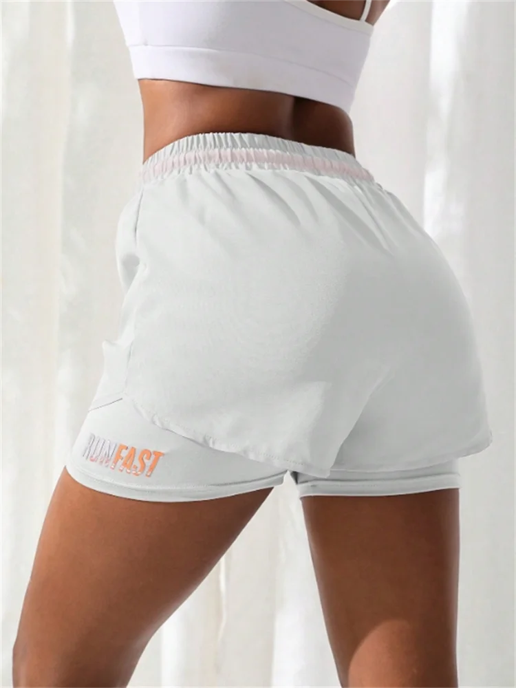 Women's High-Rise Yoga Shorts - 2-in-1 with Liner