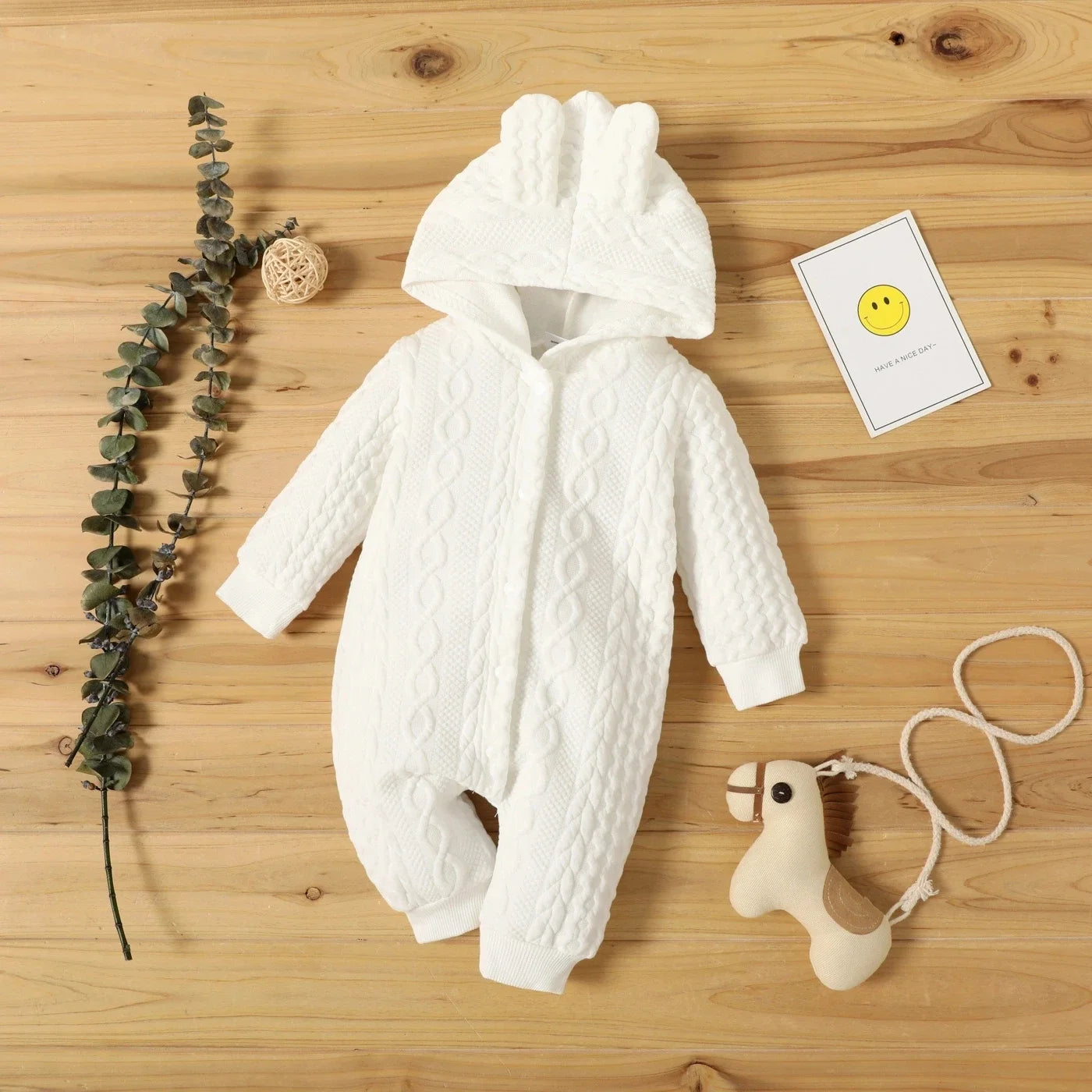 Hooded Baby Romper