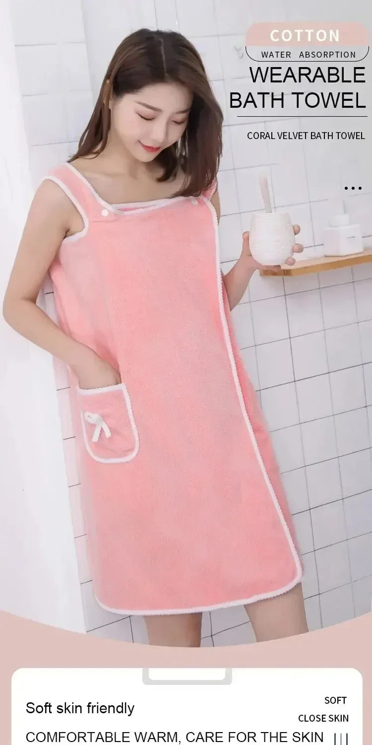 Women's Bath Towels 140*85Cm Fast Drying