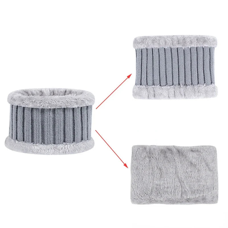 Kids Winter Hat, Scarf and Mittens Set | Fleece Lined Beanie & Snood (1-6 Years)