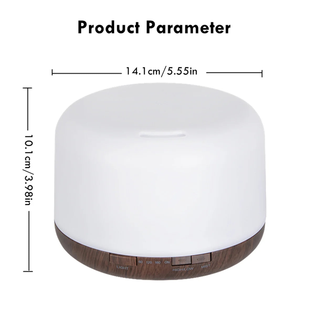 Wood Grain Aroma Diffuser Air Humidifier Essential Oil Machine