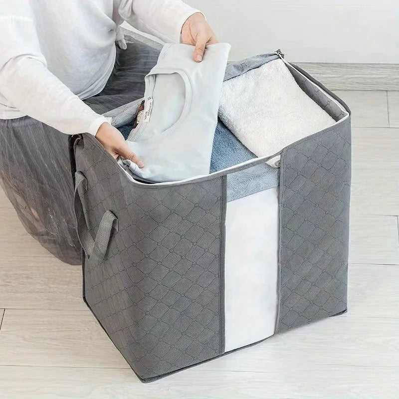 Extra Large Storage Bag with Window - Portable Clothing Organizer