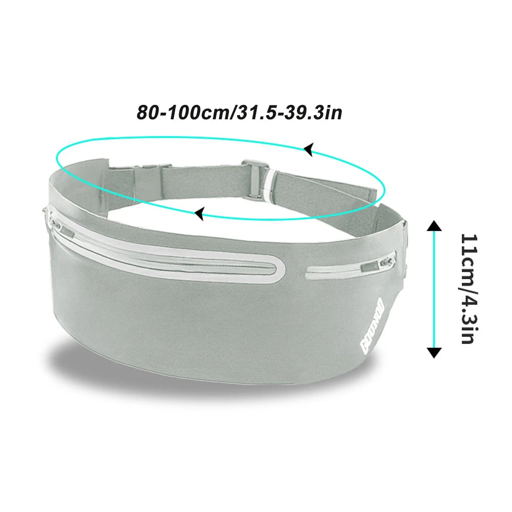 Slim Running Belt Fanny Pack - Phone Holder for Sports