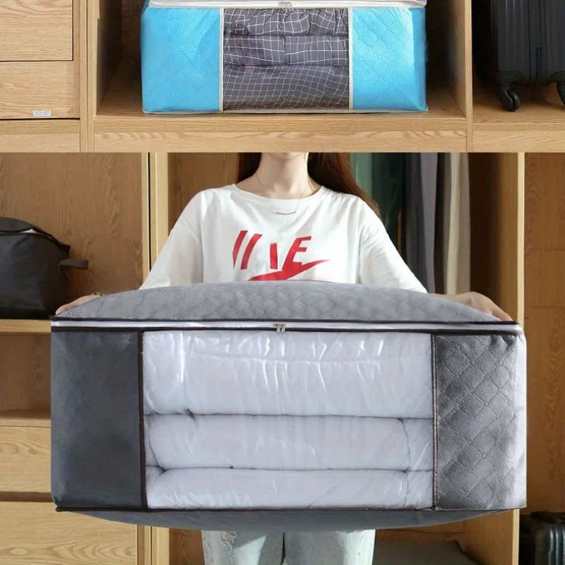 Extra Large Storage Bag with Window - Portable Clothing Organizer