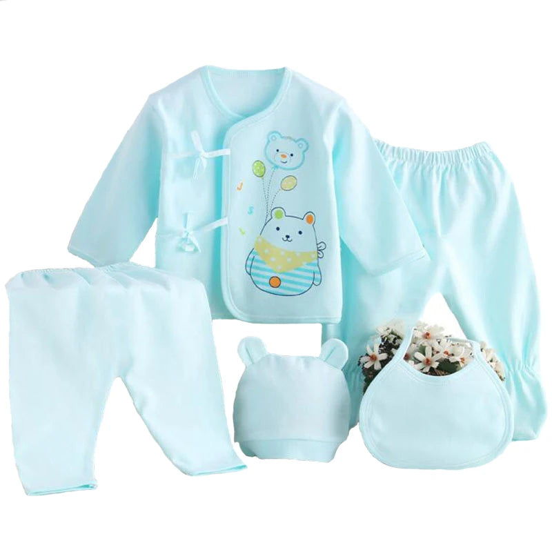 5-Piece Newborn Baby Clothing Set (0-3 Months)