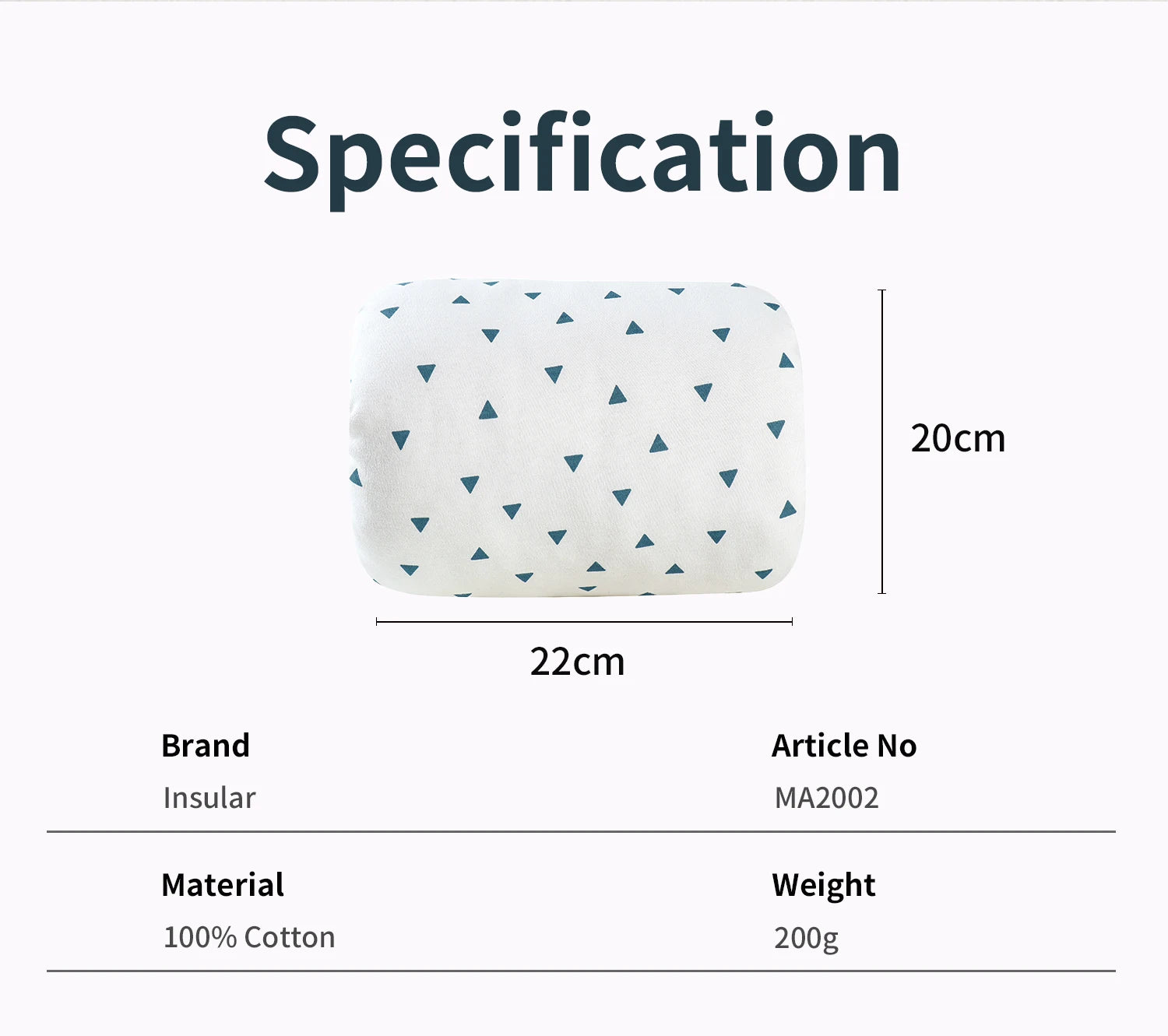 Baby Nursing Pillow - Pure Cotton Breastfeeding Arm Support