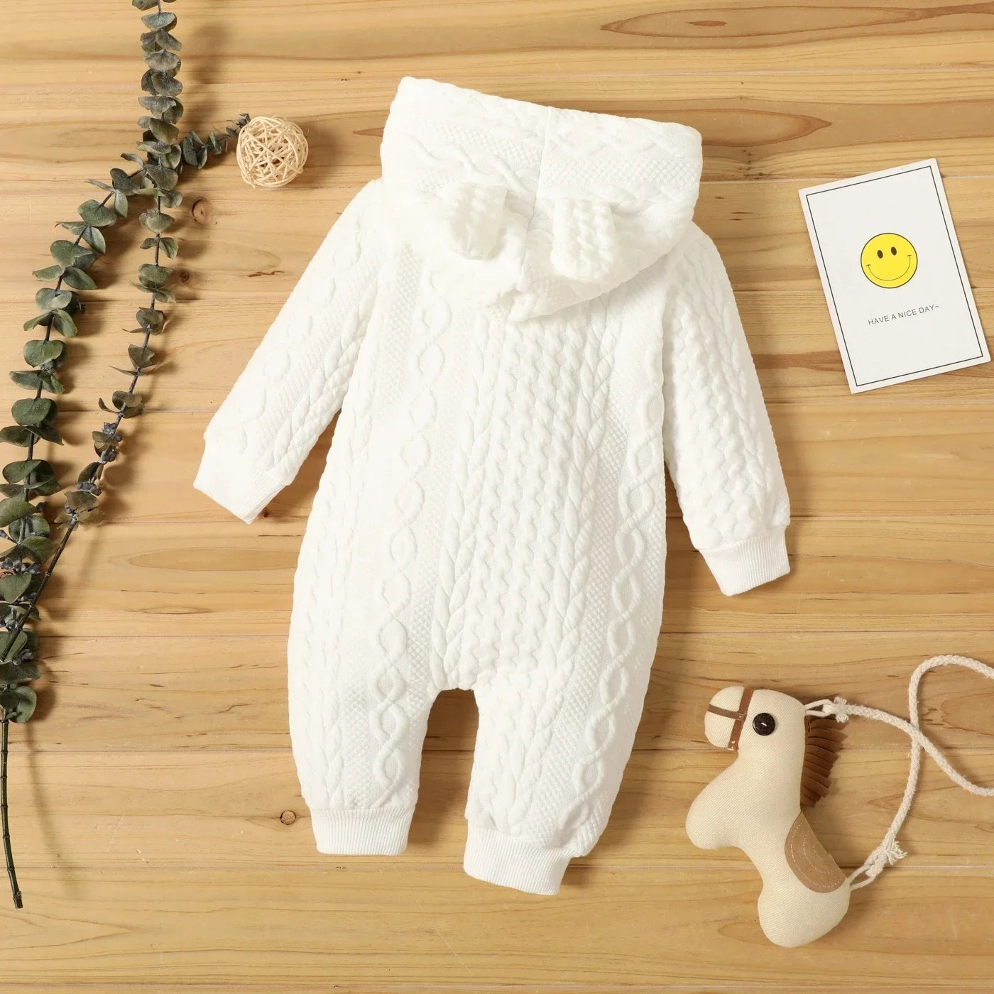Hooded Baby Romper