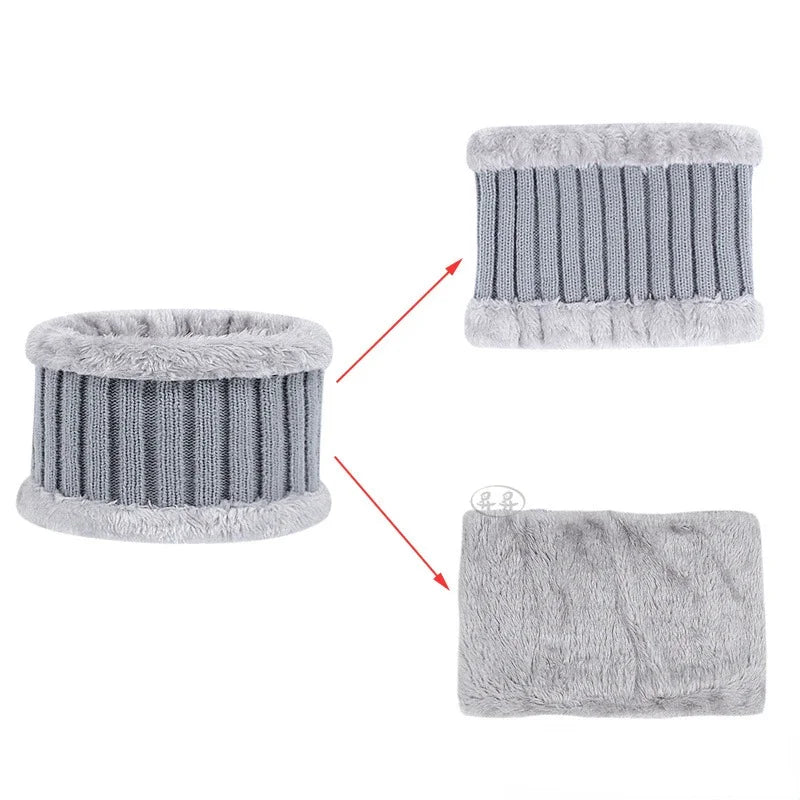 Kids Winter Hat, Scarf and Mittens Set | Fleece Lined Beanie & Snood (1-6 Years)