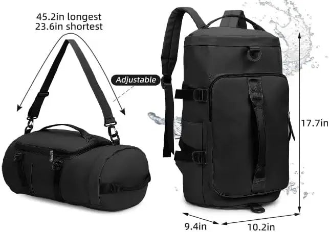 Waterproof Travel Duffel Bag - Multi-Carry Large Capacity Tote