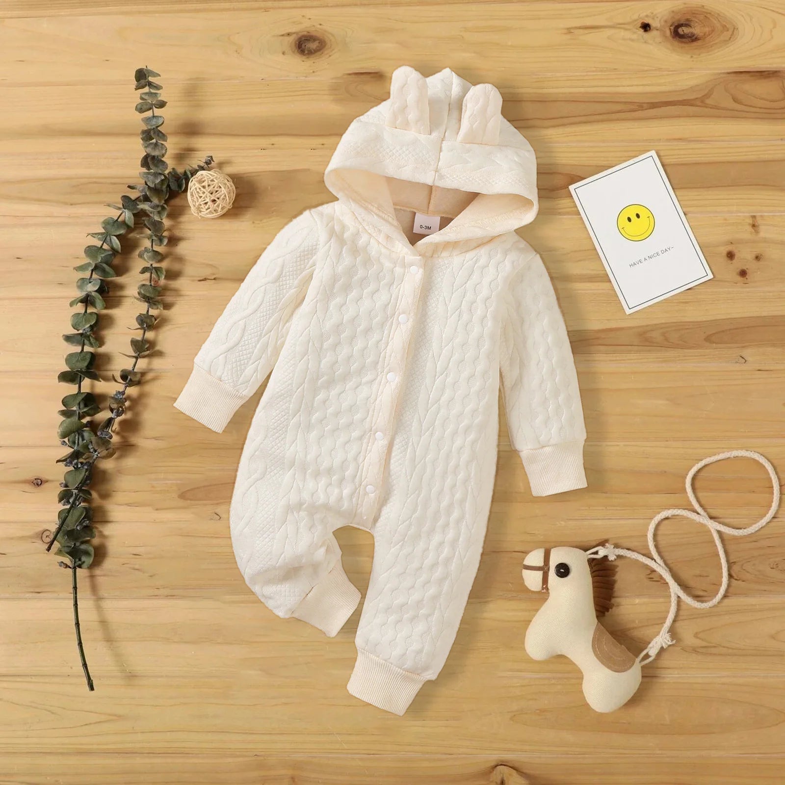 Hooded Baby Romper