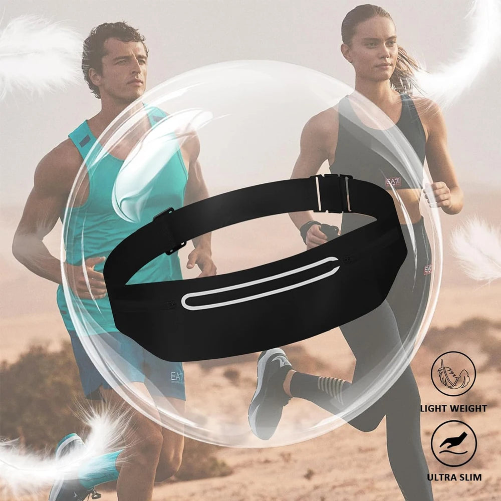 Slim Running Belt Fanny Pack - Phone Holder for Sports