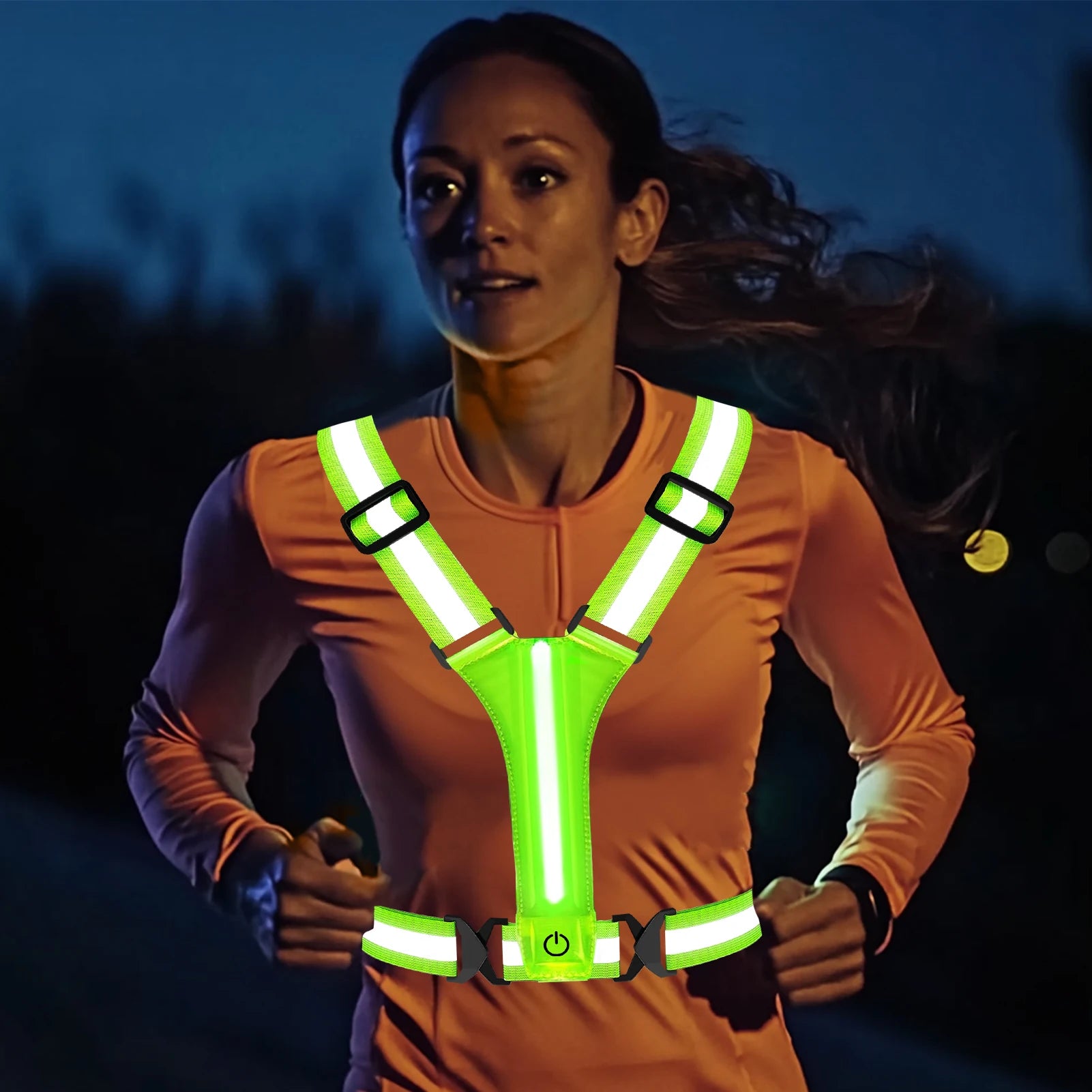 LED Reflective Running Vest