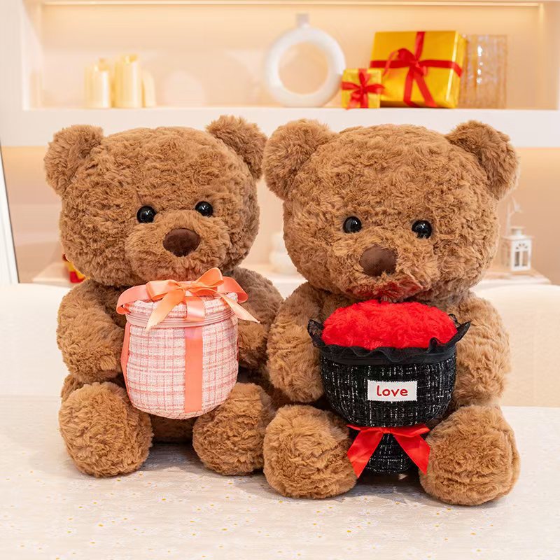 Valentine's Day Gift Bear Doll with Rose