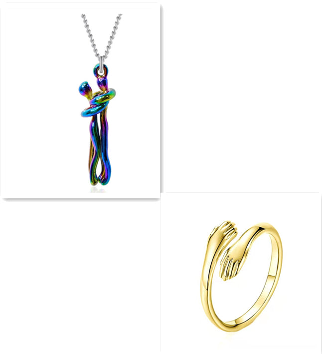 Love Hug Necklace - Unisex Couple Jewelry