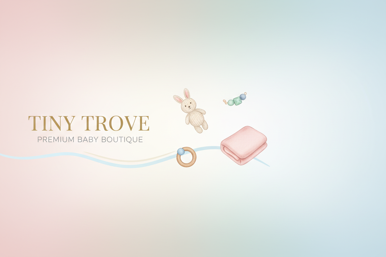 Premium baby boutique banner for tiny trove